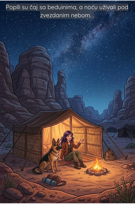 Ilustrovana bajka, Jordan, Sandra i Aleks na putu oko sveta